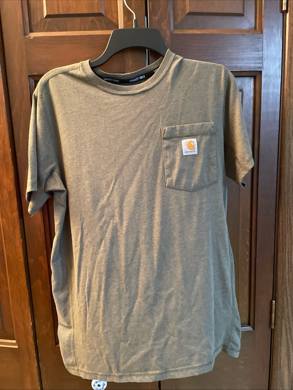 Carhartt Force Pocket T-shirt Men's Small Short Sleeve Relaxed Fit Green